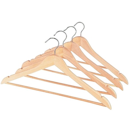 Whitmor Whitmor 9-1/4 in. H X 1/2 in. W X 17-1/2 in. L Wood Brown Suit Hanger 16 pk 6026-715-16